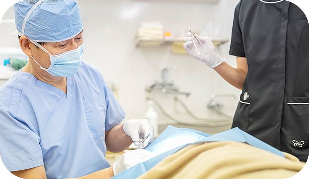 粉瘤・ほくろ・巻き爪など形成外科医による皮膚疾患の手術にも対応